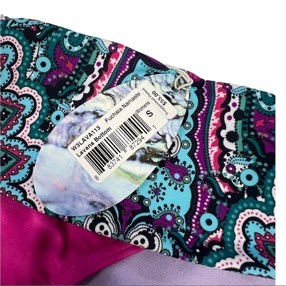Prana Lavana Womens Swim Bottom Fuchsia Namaste Small - Picture 5 of 11